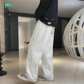 Casual Loose Wide Leg Solid Jeans